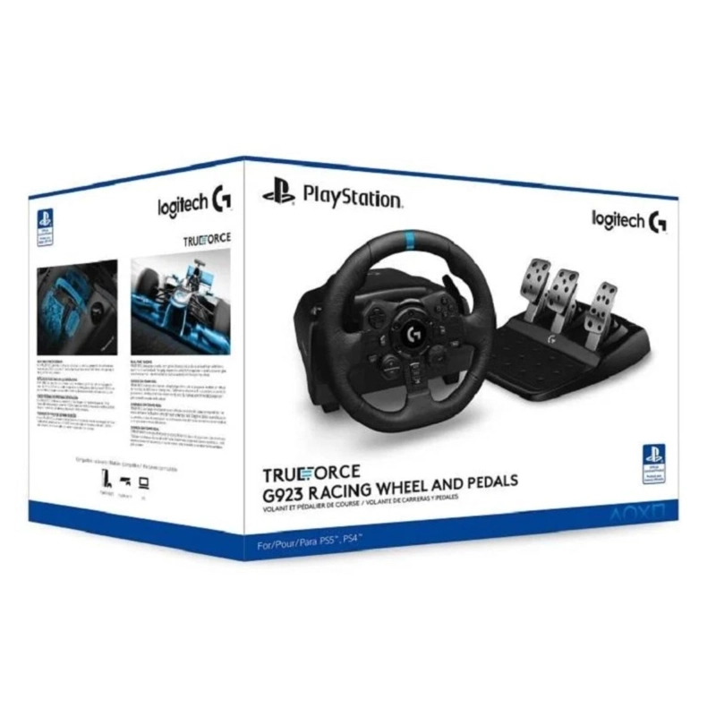 LOGITECH - VOLANTE G923 TRUEFORCE FOR PC, PS4 Y PS5 - 6