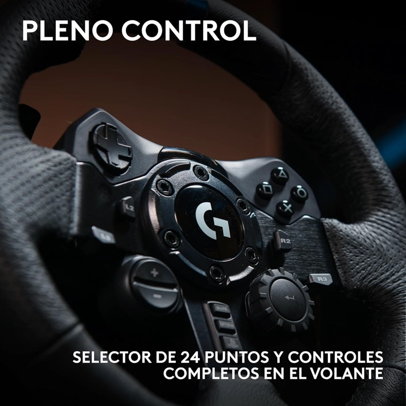 LOGITECH - VOLANTE G923 TRUEFORCE FOR PC, PS4 Y PS5 + PALANCA - 4