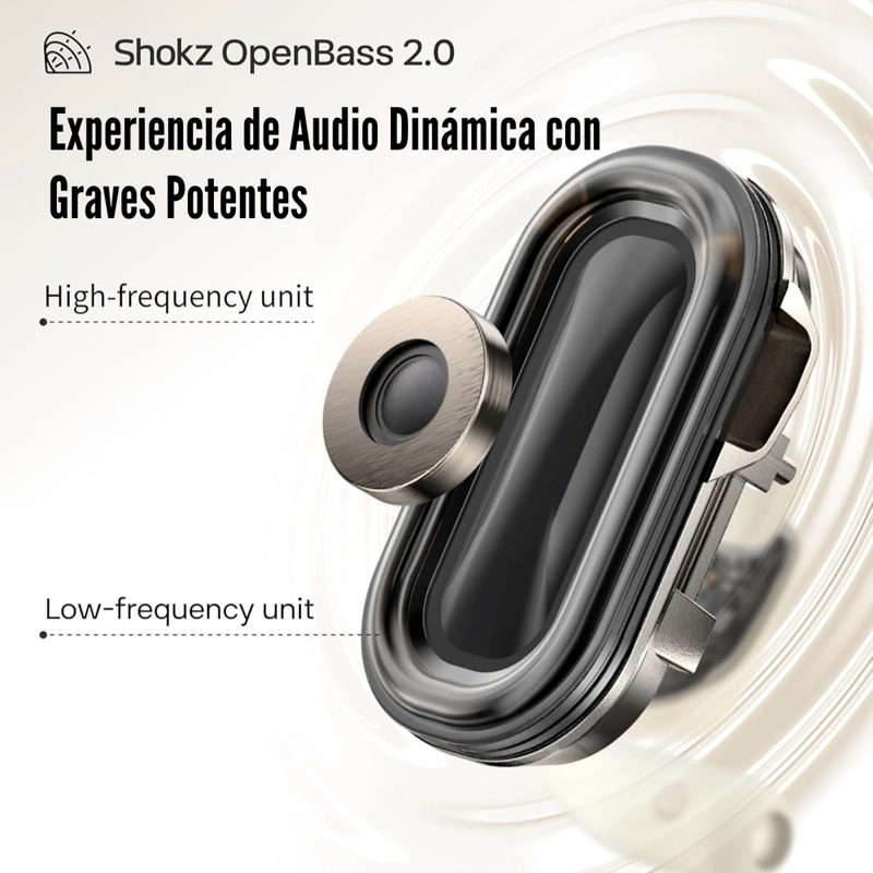 SHOKZ - AUDÍFONO OPENFIT 2 T920 TRUE WIRELESS OPEN EARS - BLACK - 3