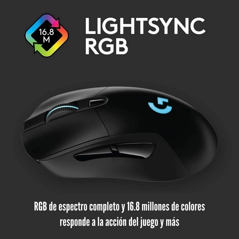 LOGITECH - MOUSE G703 HERO WIRELESS RGB LIGHTSPEED - 4
