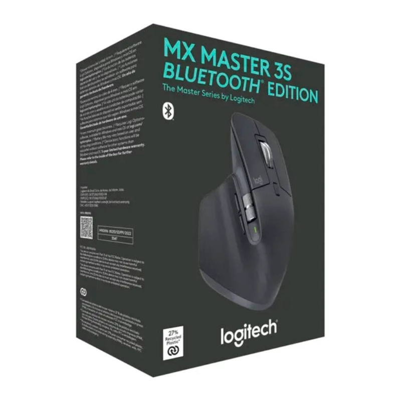LOGITECH - MOUSE MX MASTER 3S BLUETOOTH EDITION - NEGRO - 6