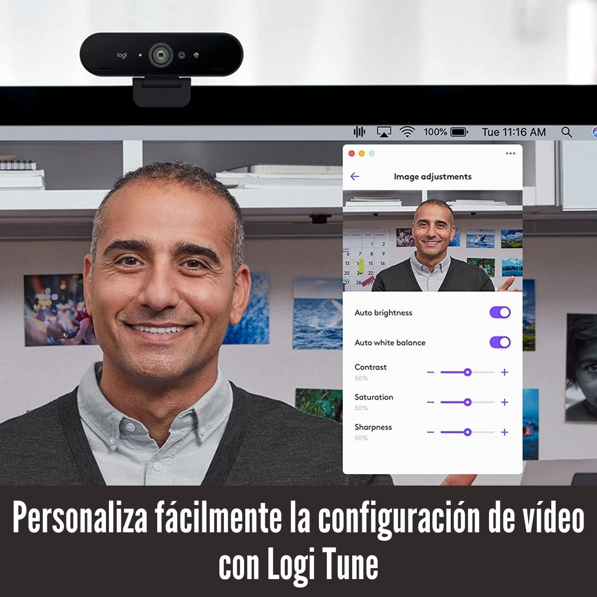 LOGITECH - CÁMARA WEB BRIO 4K PRO ULTRA HD USB 3.0 - 2