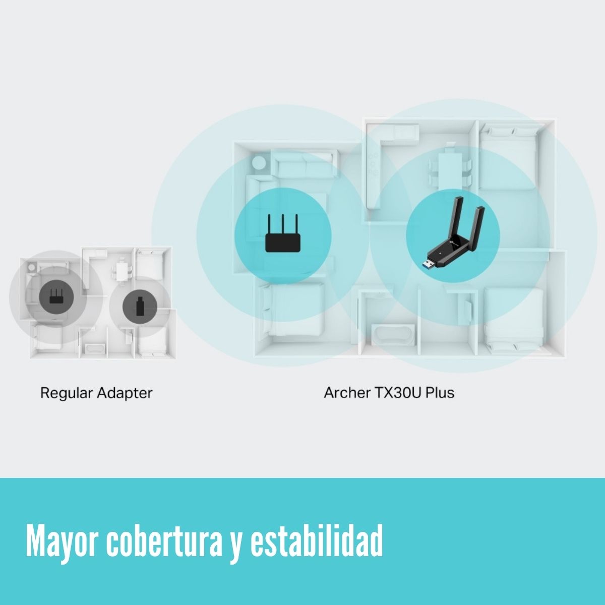 TP-LINK - ADAPTADOR USB ARCHER TX30U PLUS WI-FI 6 AX1800 - 4