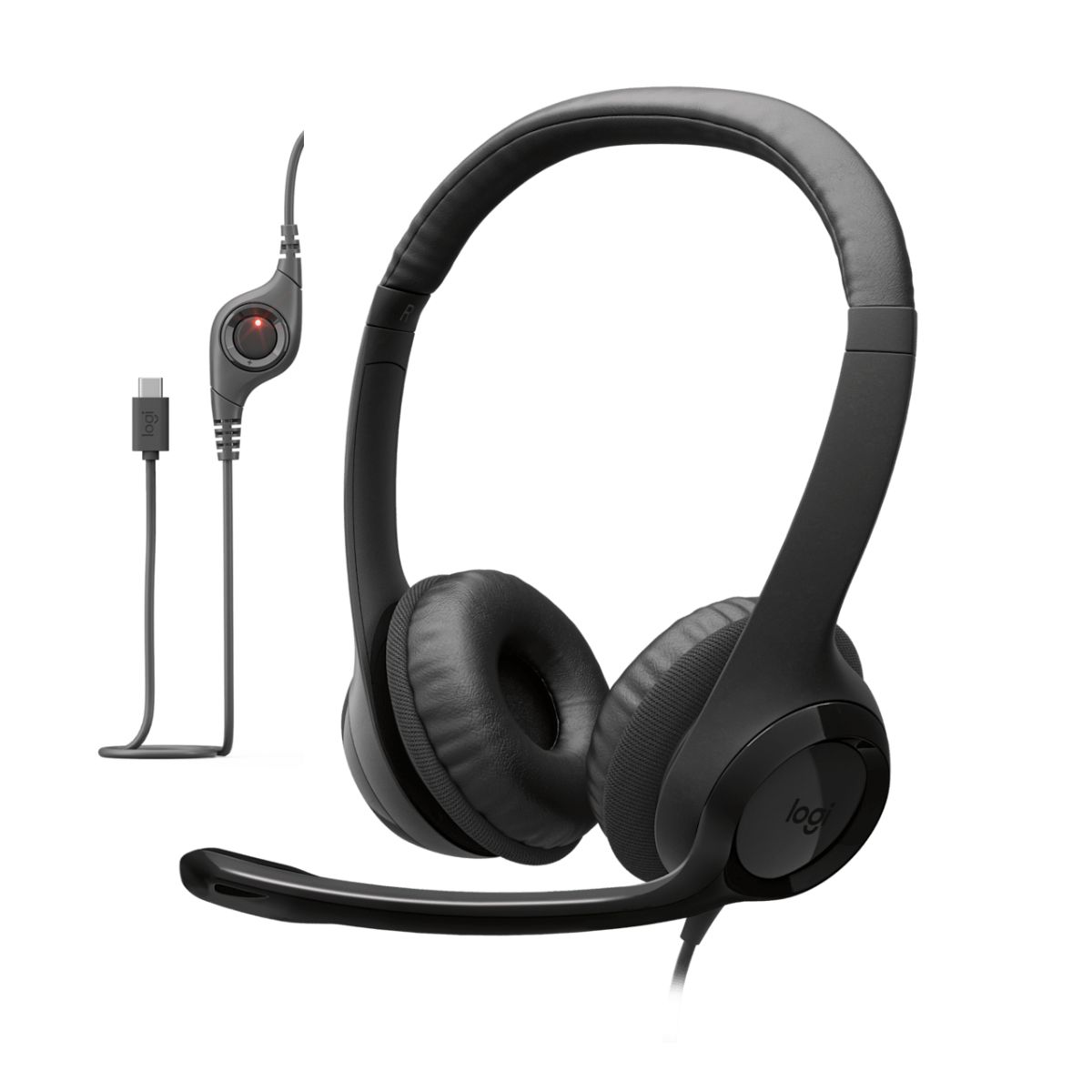 LOGITECH - AUDÍFONO H390 USB-C NOISE CANCELLING - NEGRO - 1