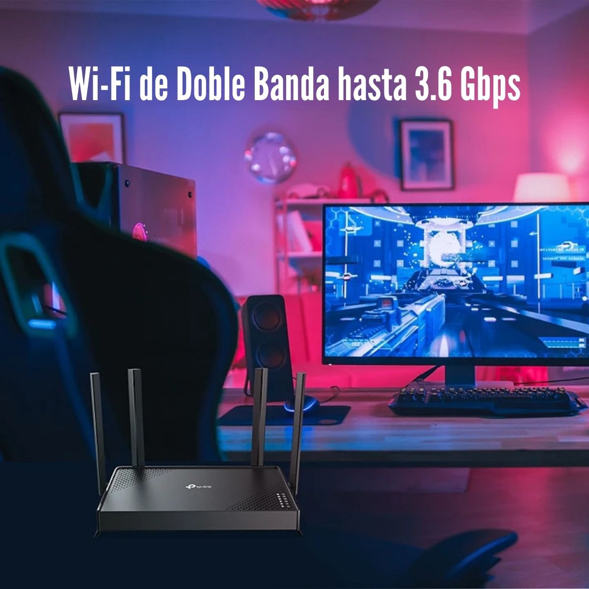 TP-LINK - ROUTER ARCHER BE220 WIFI 7 BE3600 DUAL BAND - 3