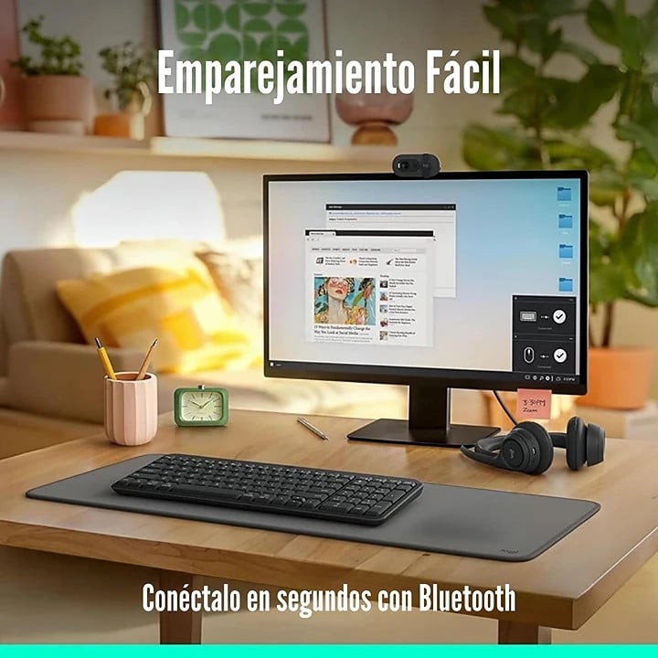 LOGITECH - TECLADO K250 BLUETOOTH WIRELESS ESPAÑOL - NEGRO - 2