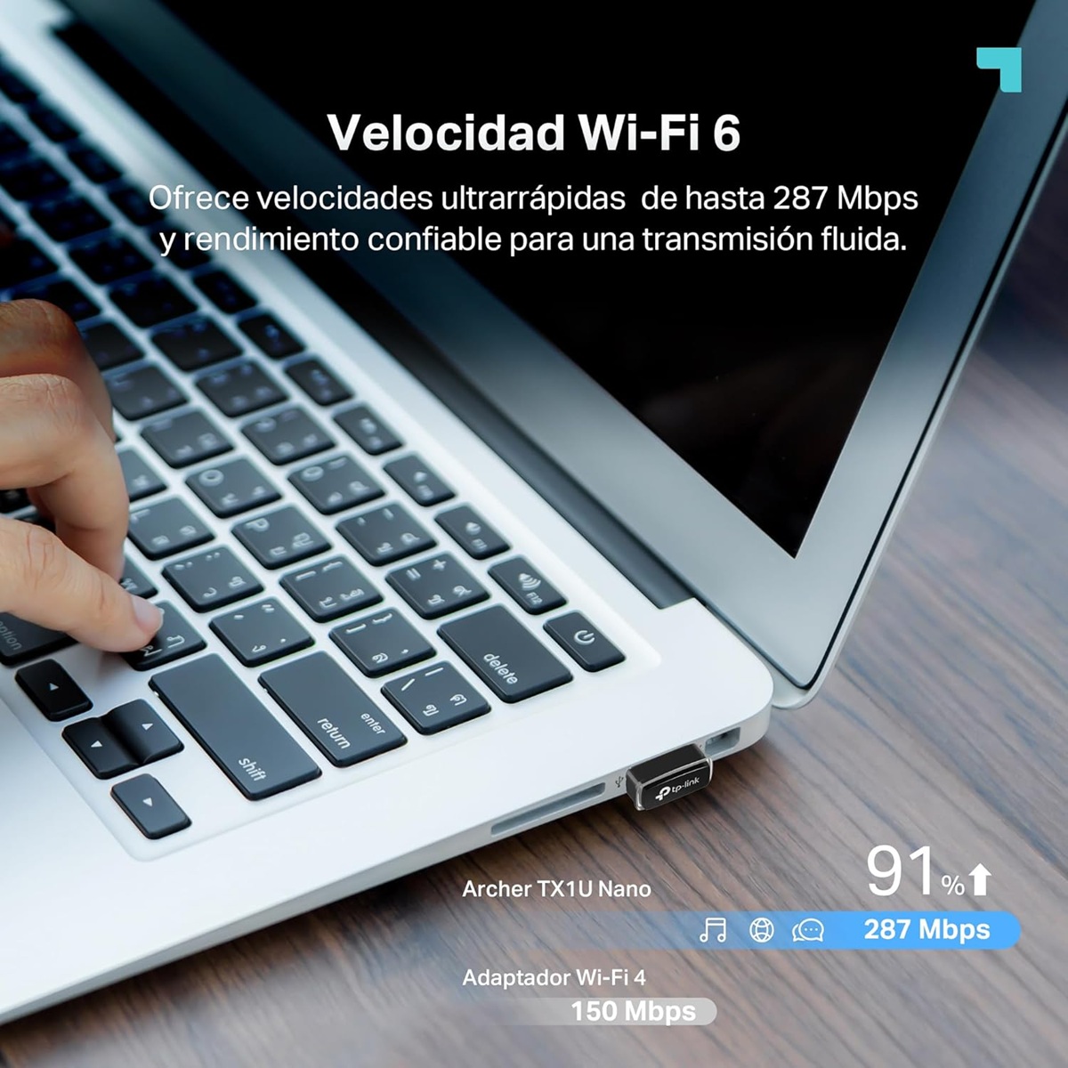 TP-LINK - ADAPTADOR USB ARCHER TX1U NANO AX300 WIFI 6 - 2
