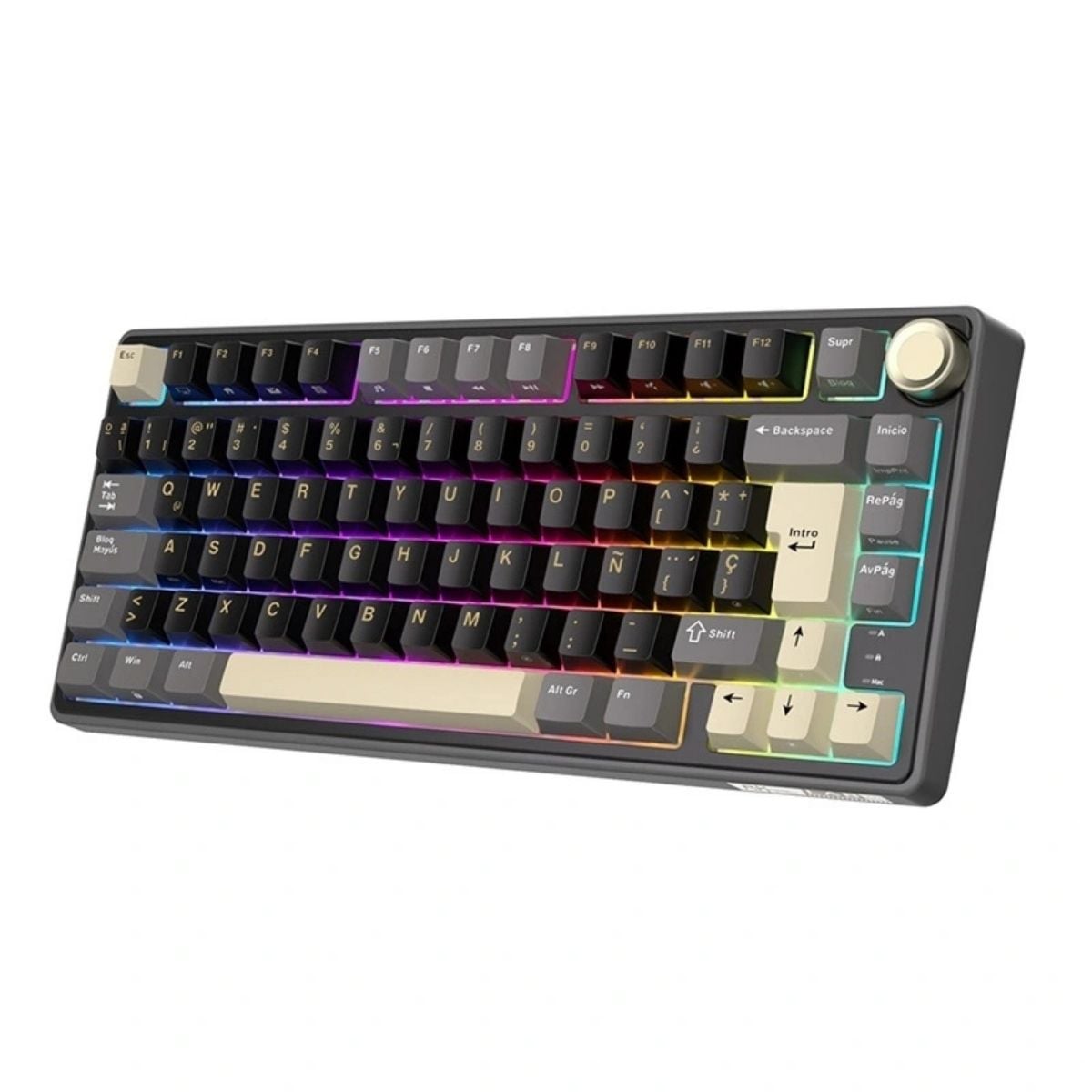 ROYAL KLUDGE - TECLADO R75 WIRED 75% PHATOM SWITCH BROWN - 1