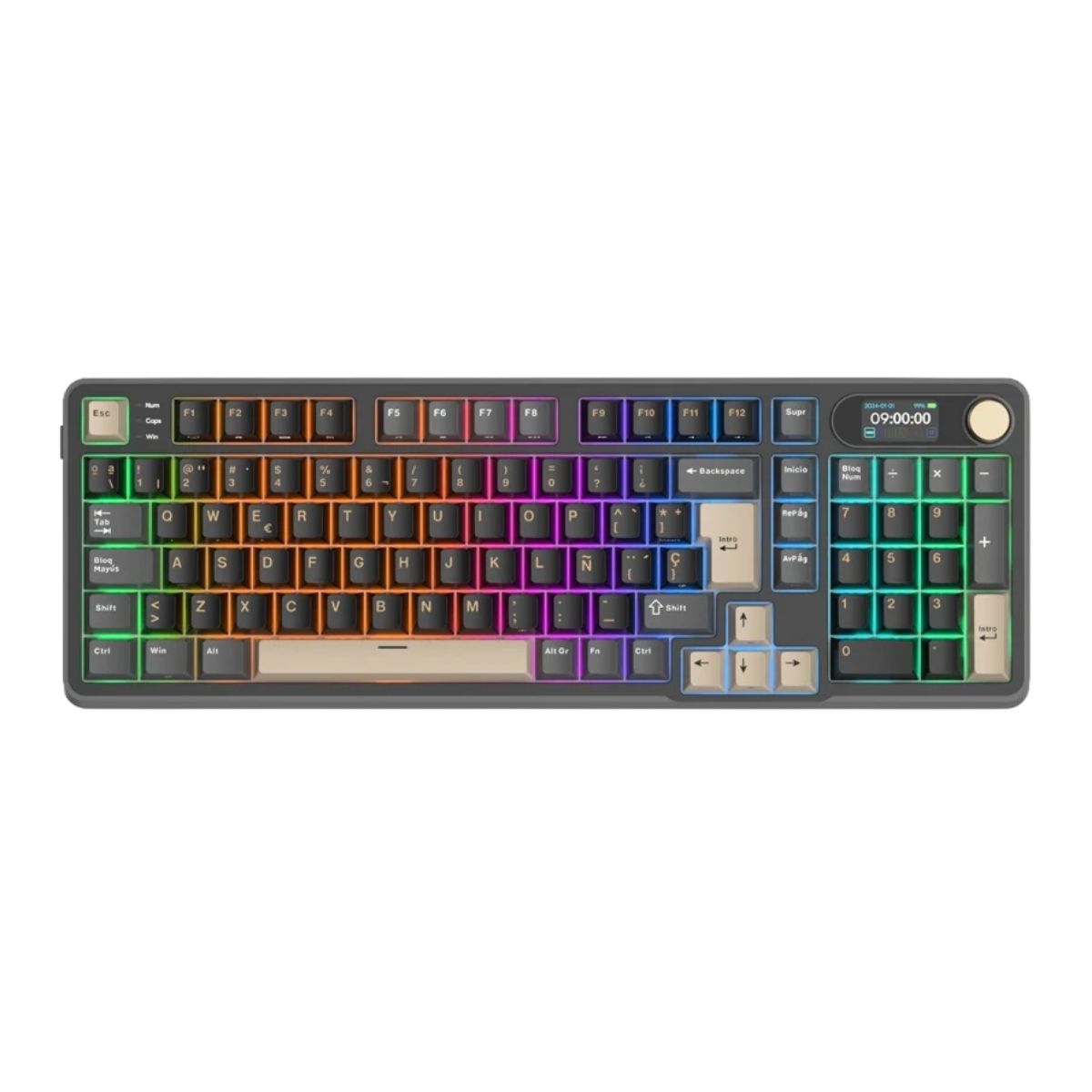 ROYAL KLUDGE - TECLADO S98 WIRELESS 98% PHANTOM SWITCH CHARTREUSE - 1