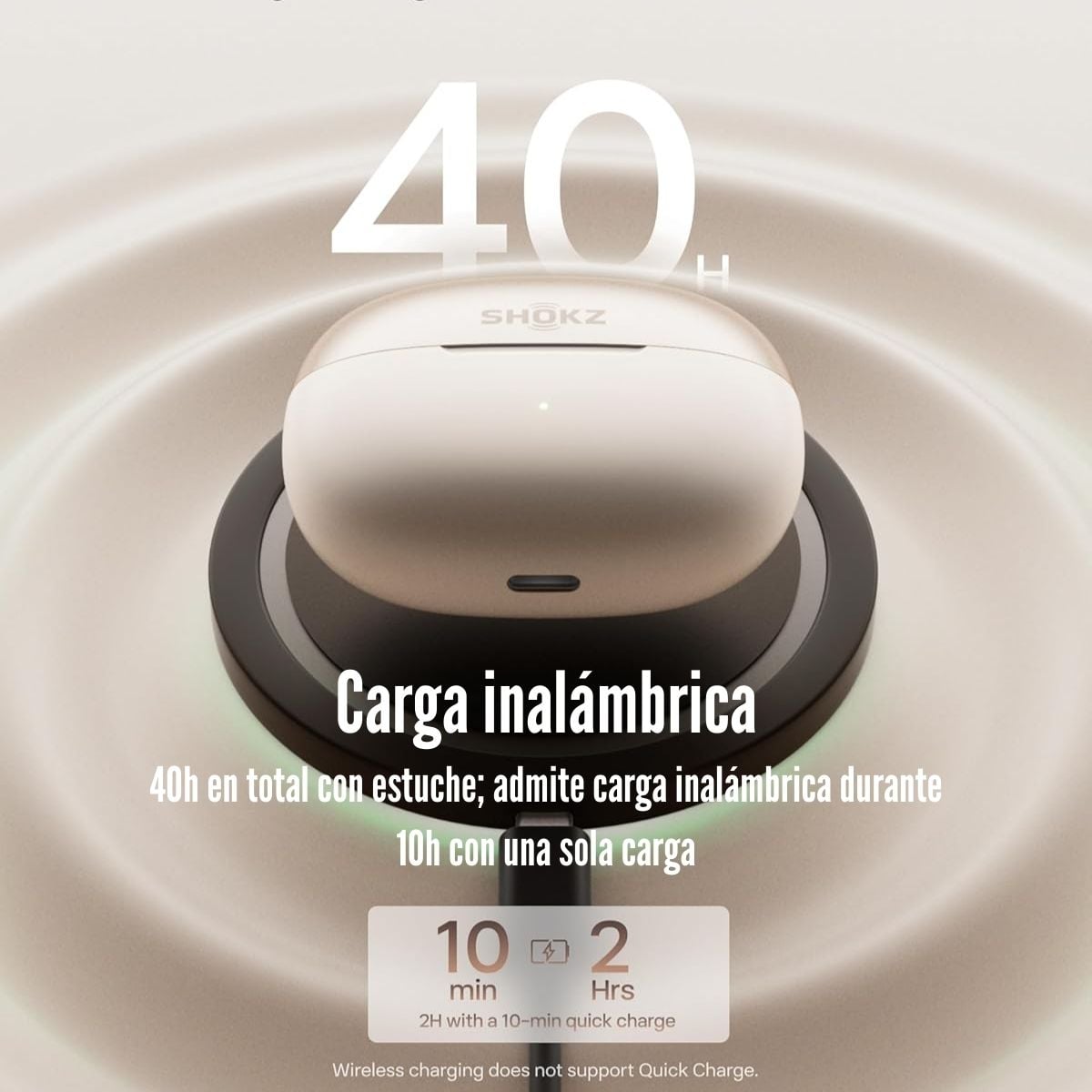 SHOKZ - AUDÍFONO OPENDOTS ONE E310 TRUE WIRELESS OPEN EARS - GREY - 5
