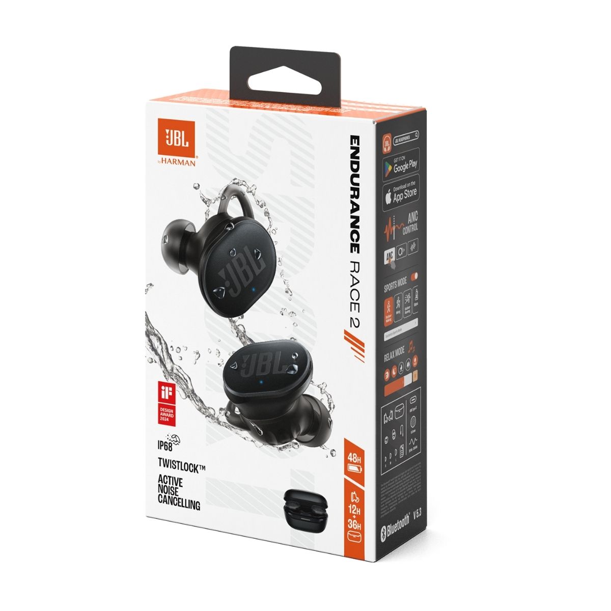JBL - AUDÍFONO ENDURANCE RACE 2 ANC BLUETOOTH IP68 - NEGRO - 5