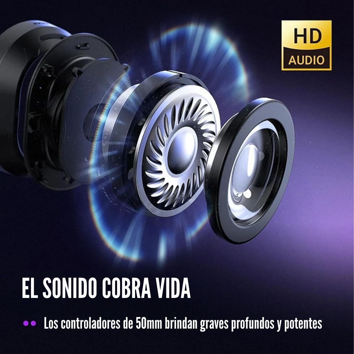 FIFINE - AUDÍFONO AMPLIGAME H13 RGB SONIDO VIRTUAL 7.1 - NEGRO - 2