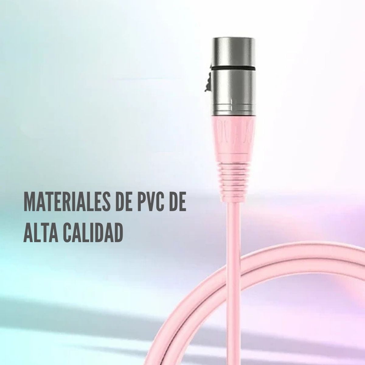 FIFINE - CABLE DE AUDIO L9C XLR DE MACHO A HEMBRA DE 1.8 METROS - PINK - 2