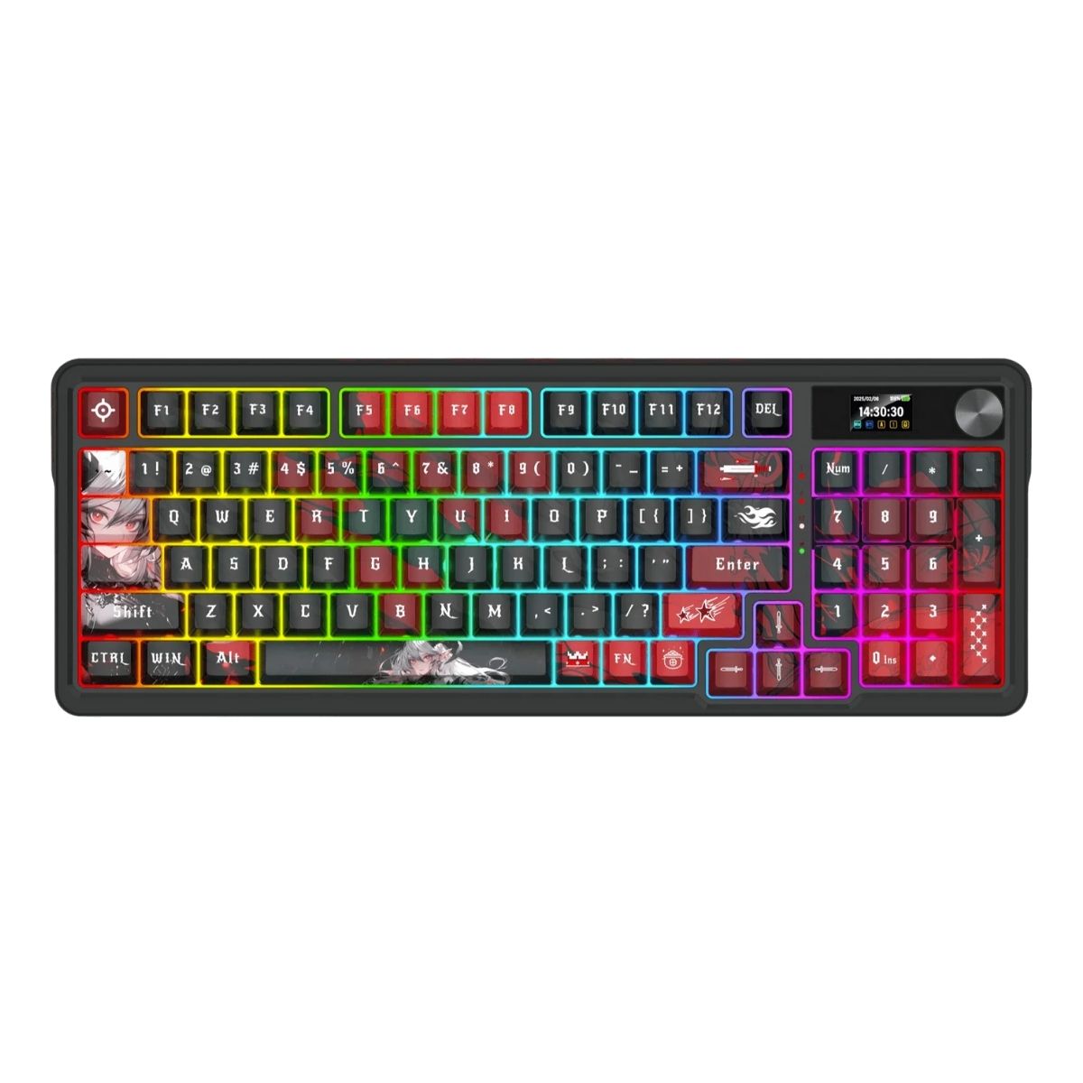 REDRAGON - TECLADO ARTEMIS PRO K719AK WIRELESS RGB SWITCH MINT - 1