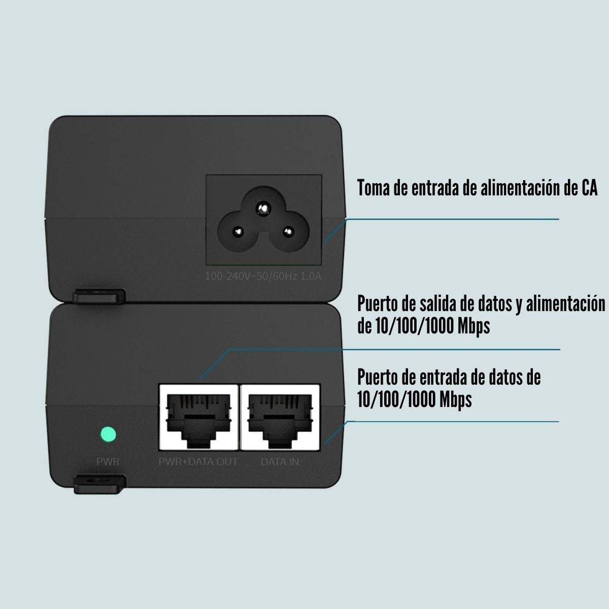 TP-LINK - ADAPTADOR POE TL-POE160S INJECTOR GIGABIT POE+ OMADA - 2