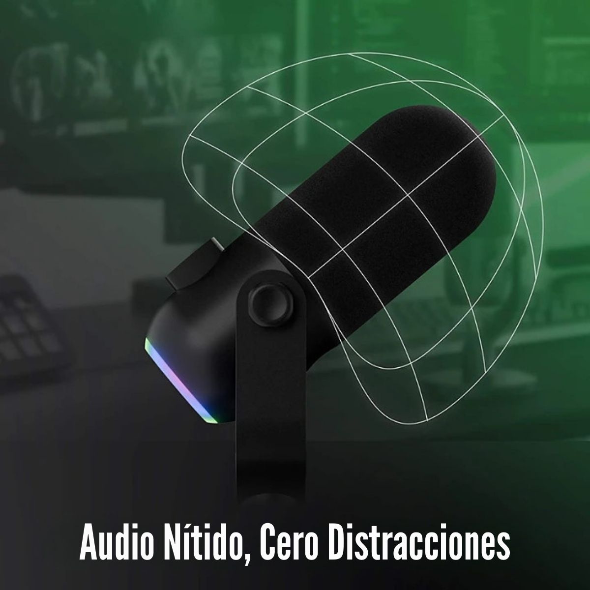 STREAMPLIFY - MICRÓFONO MIC MINI 48 RGB CARDIOIDE - NEGRO - 3
