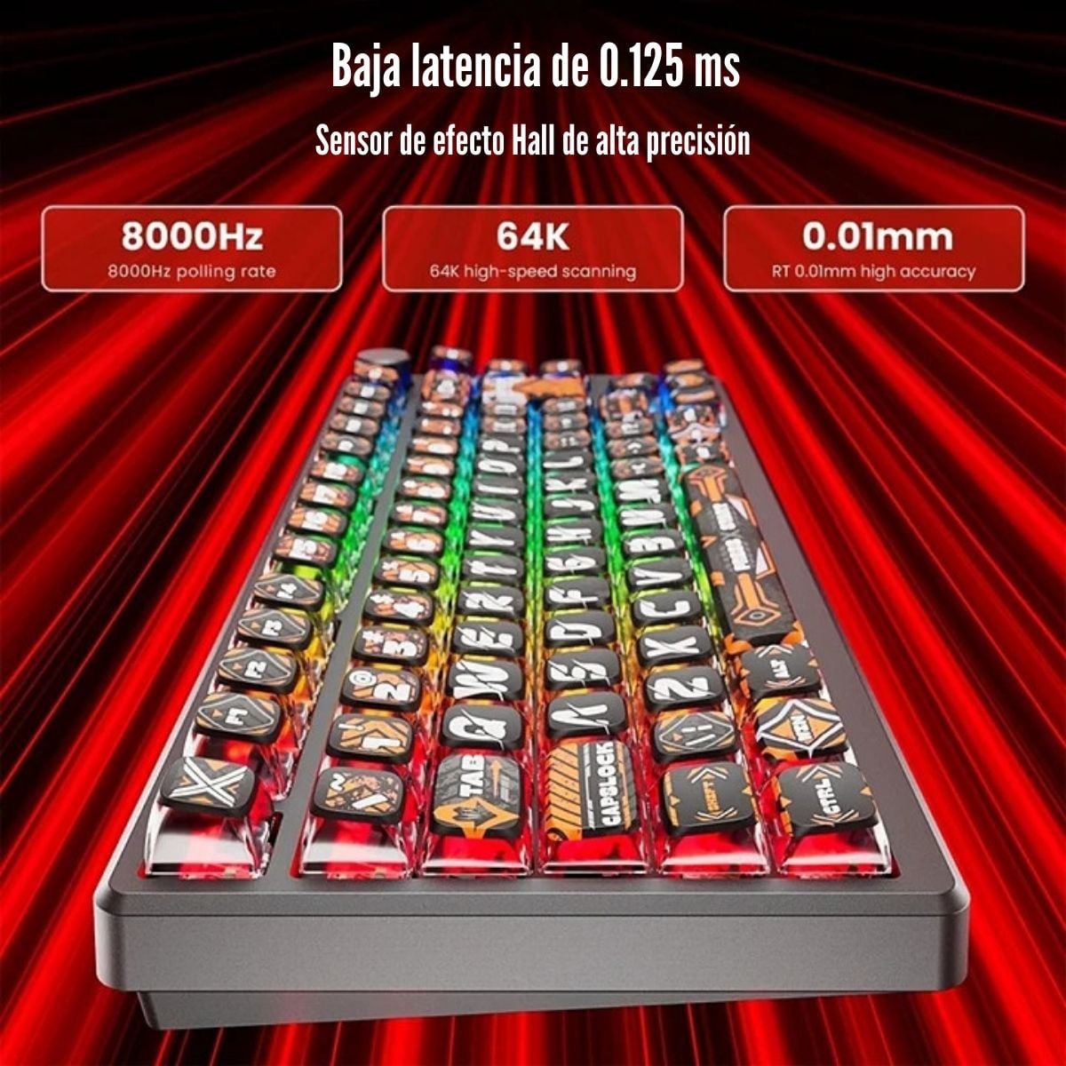 ROYAL KLUDGE - TECLADO M75 HE WIRED 75% HEPHAESTUS SWITCH MINT - 2