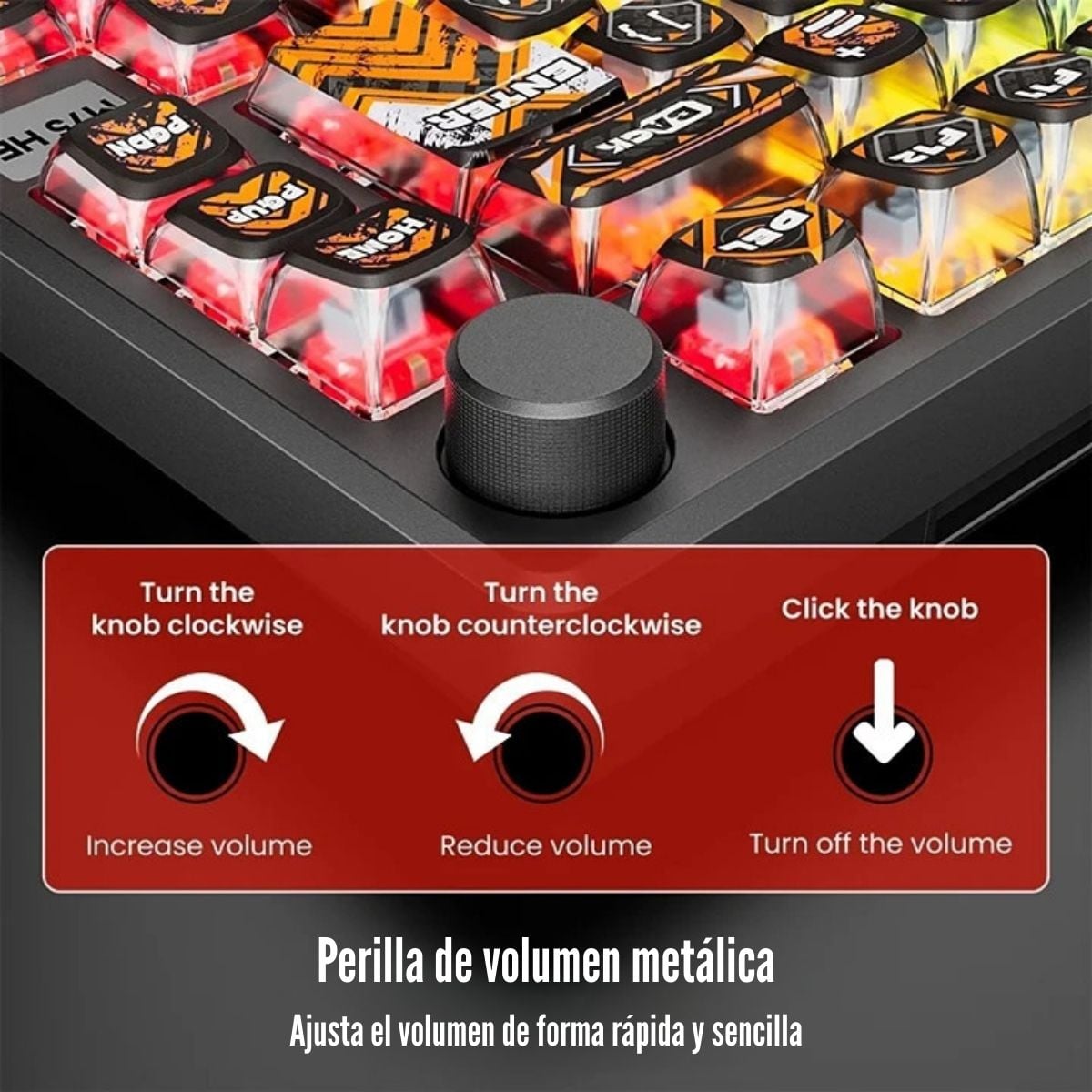 ROYAL KLUDGE - TECLADO M75 HE WIRED 75% HEPHAESTUS SWITCH MINT - 3