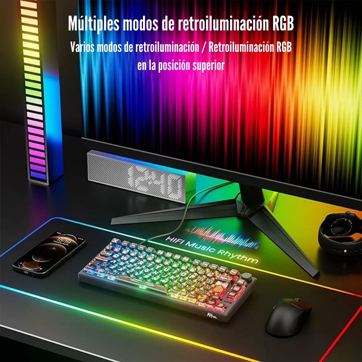 ROYAL KLUDGE - TECLADO M75 HE WIRED 75% HEPHAESTUS SWITCH MINT - 5