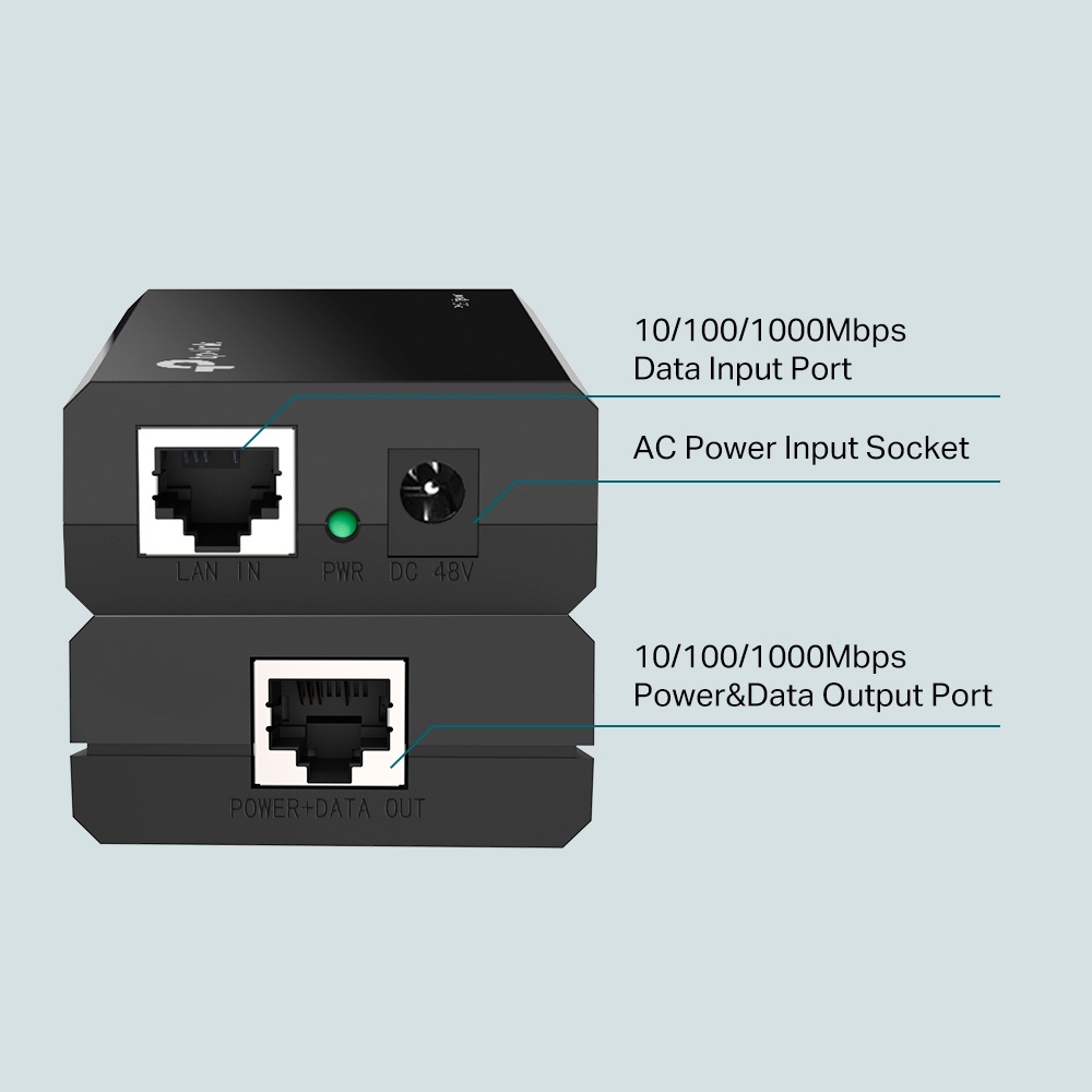 TP-LINK - ADAPTADOR POE TL-POE150S INJECTOR GIGABIT POE+ OMADA - 3