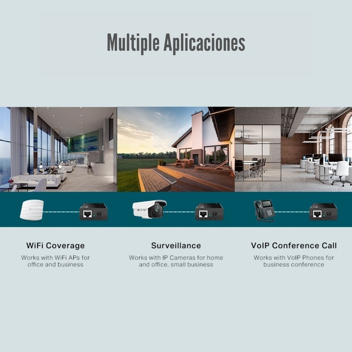 TP-LINK - ADAPTADOR POE TL-POE150S INJECTOR GIGABIT POE+ OMADA - 5