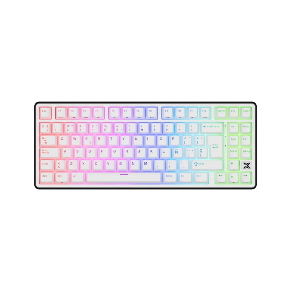TECLADO ROYAL KLUDGE RK X87 WIRED 75% BLACK NIGHT SWITCH CREAMY - 1