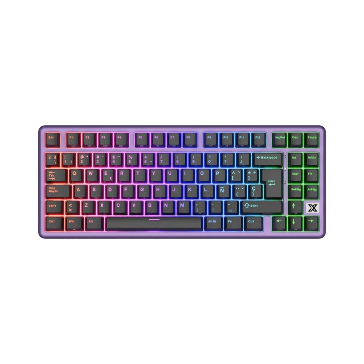 TECLADO ROYAL KLUDGE RK X87 WIRED 75% BLACKBERRY SWITCH CREAMY - 1