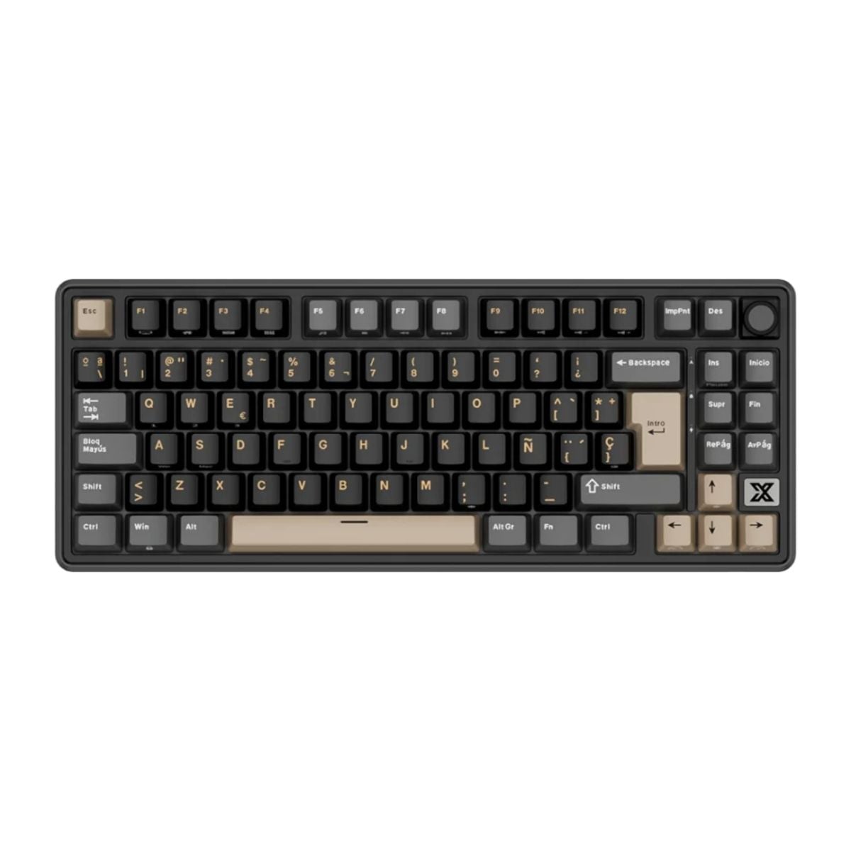 TECLADO ROYAL KLUDGE RK X87 WIRED 75% PHANTOM SWITCH CREAMY - 2