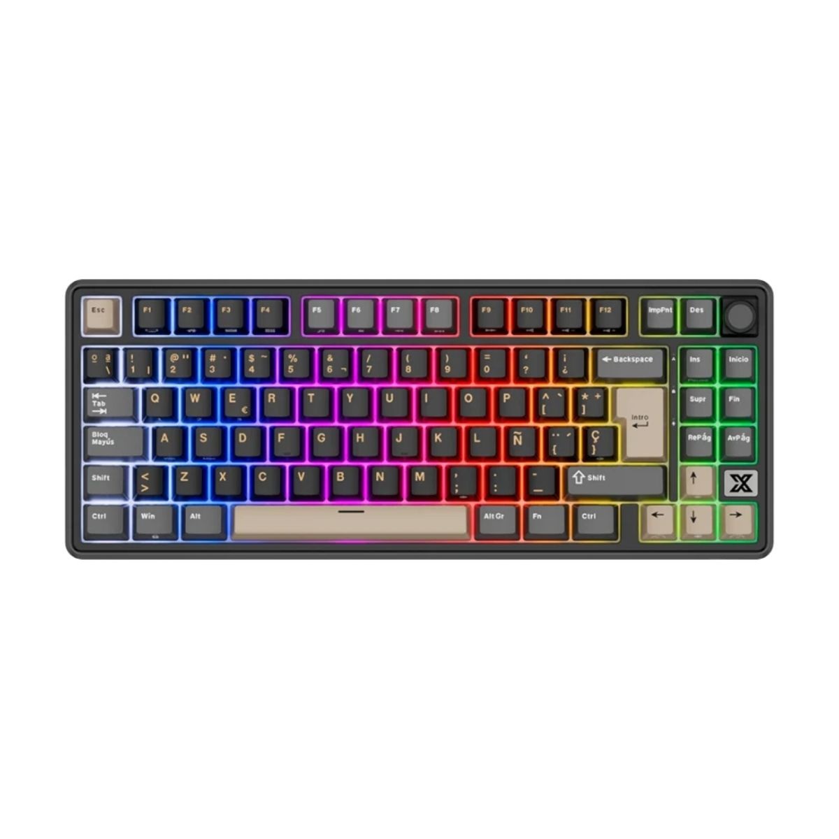TECLADO ROYAL KLUDGE RK X87 WIRELESS 75% PHANTOM SWITCH CREAMY - 2