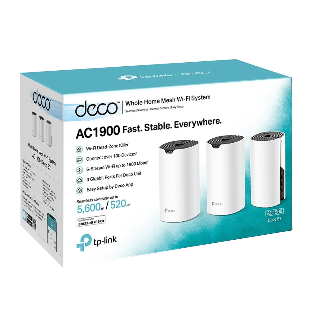 SISTEMA WI-FI MESH TP-LINK DECO S7 (3-PACK) AC1900 - 4