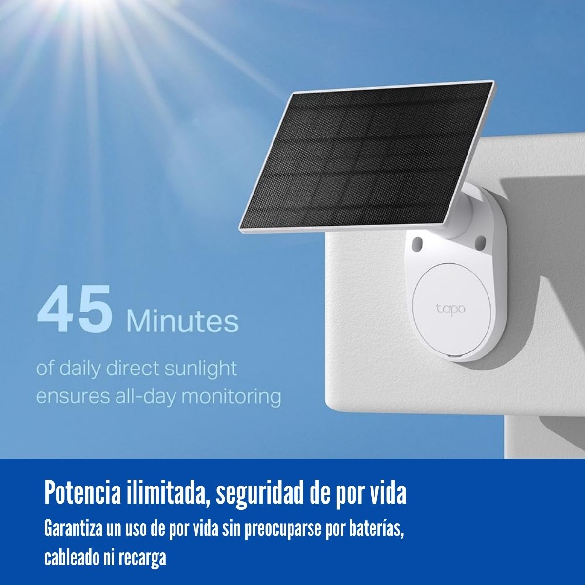 CÁMARA WIFI TP-LINK TAPO C410 KIT 2K QHD 3MP CON PANEL SOLAR - 3