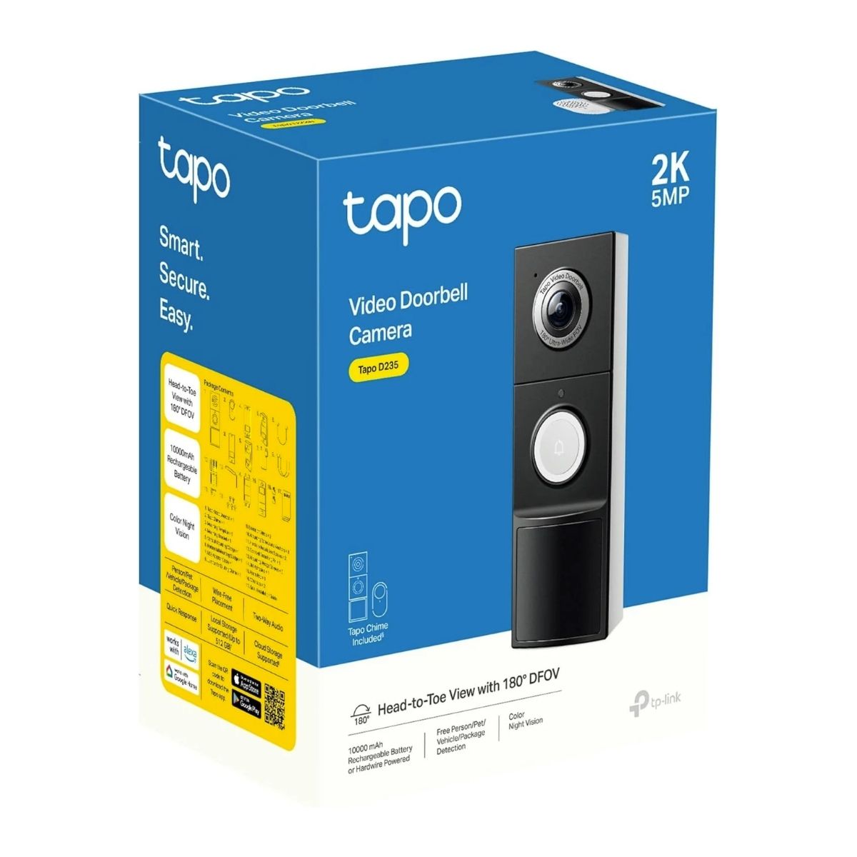 VIDEOPORTERO TP-LINK TAPO D235 2K 5MP CON VIDEO Y BATERÍA - 6
