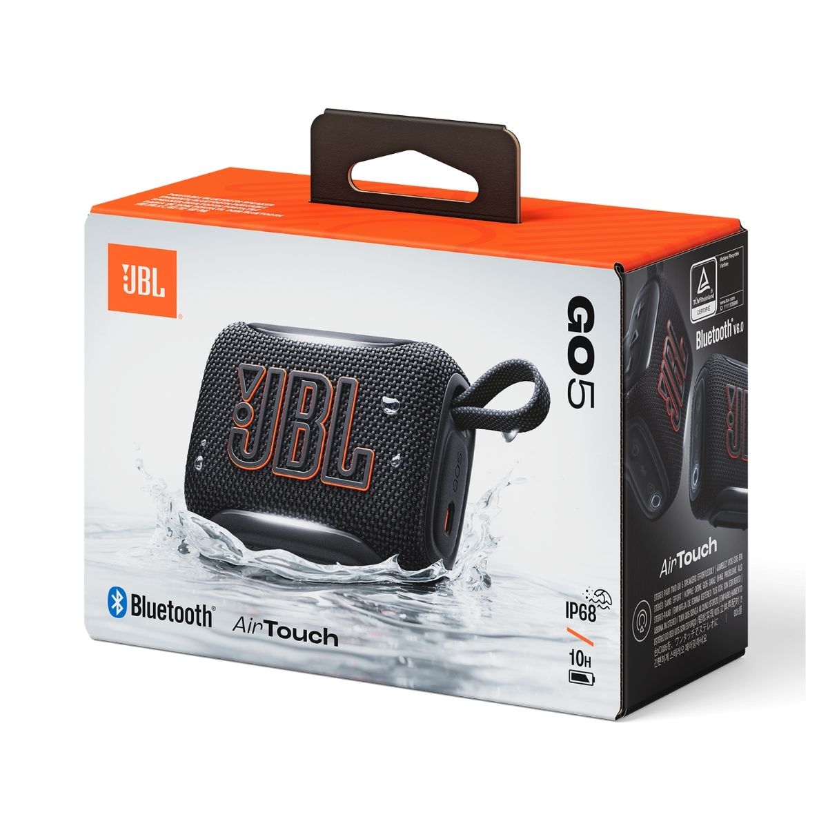 PARLANTE JBL GO 5 BLUETOOTH 6.0 IP68 - NEGRO - 6