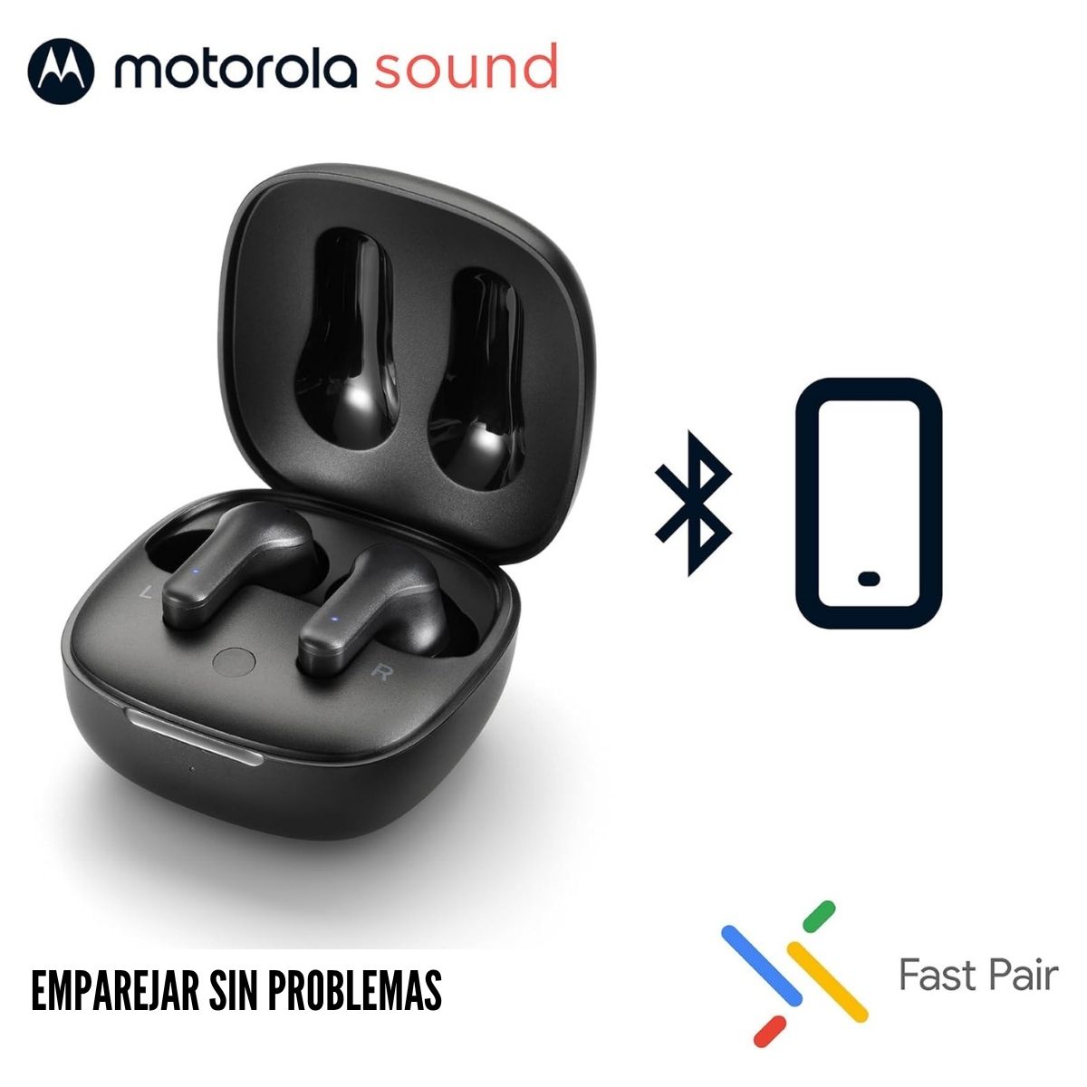 AUDÍFONO MOTOROLA MOTO BUDS 135 BLUETOOTH IPX5 - BLACK - 6