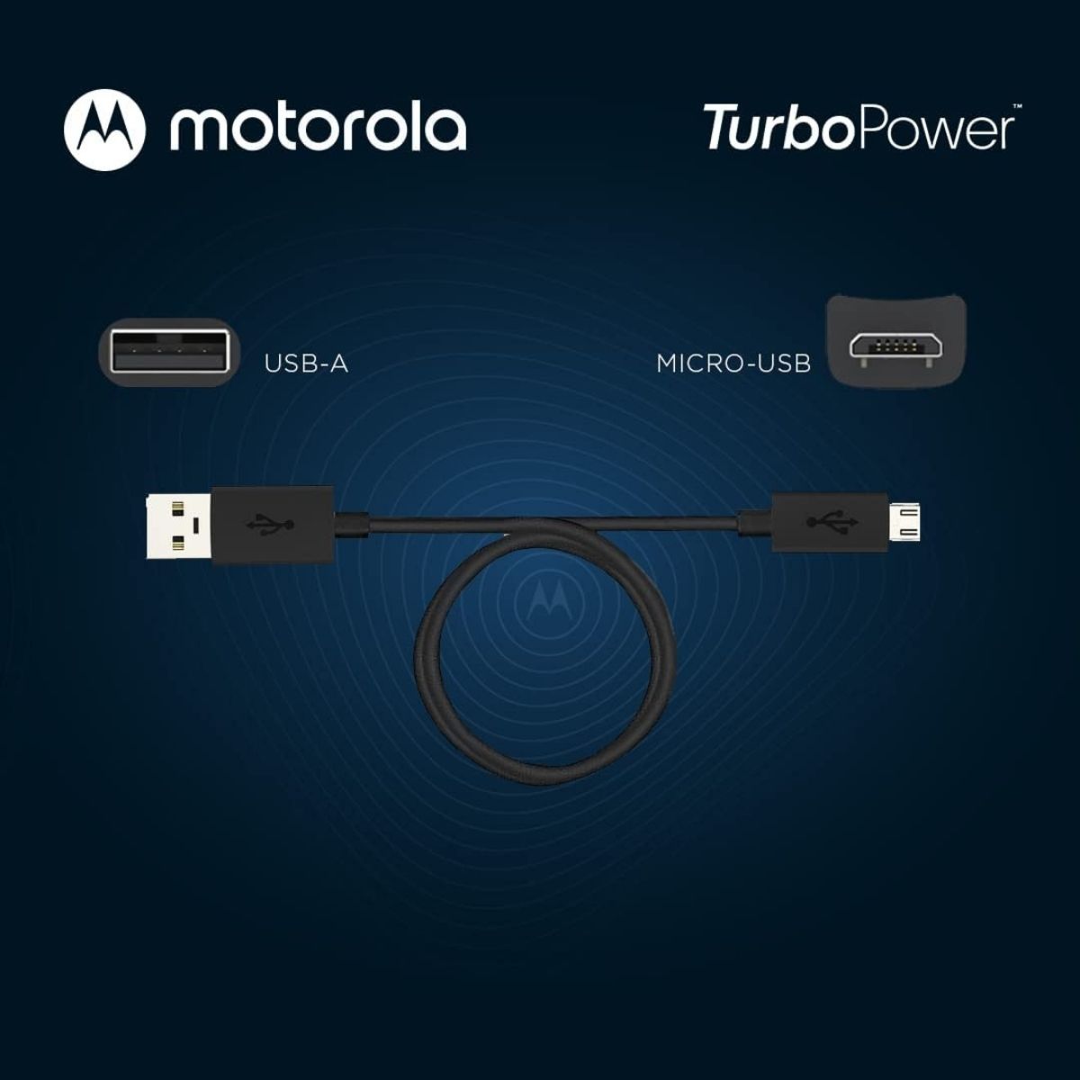 CABLE DE CARGA MOTOROLA SJ6461 ESSENTIAL USB-A TO MICRO USB 1 METRO - 3
