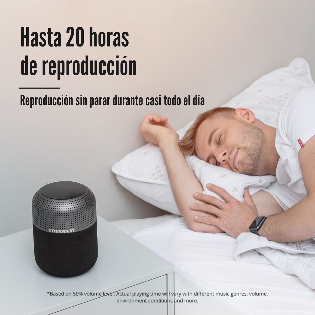 PARLANTE TRONSMART ELEMENT T6 MAX BLUETOOTH 5.0 IPX5 60W - NEGRO - 6
