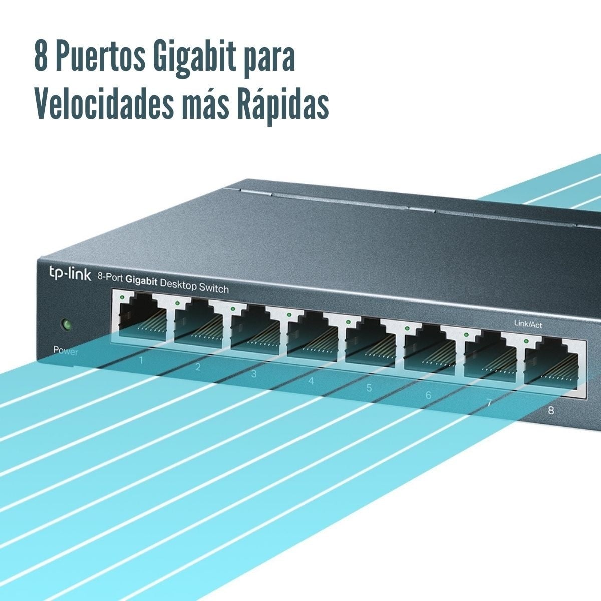 SWITCH TP-LINK TL-SG108 DE 8 PUERTOS GIGABIT DESKTOP - 3