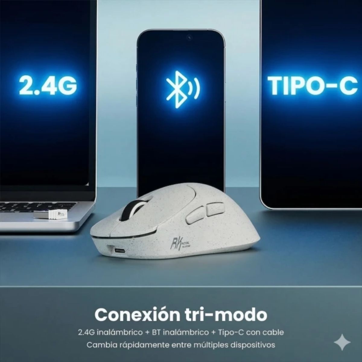 MOUSE ROYAL KLUDGE MG5 WIRELESS SAVE THE OCEANS - 2