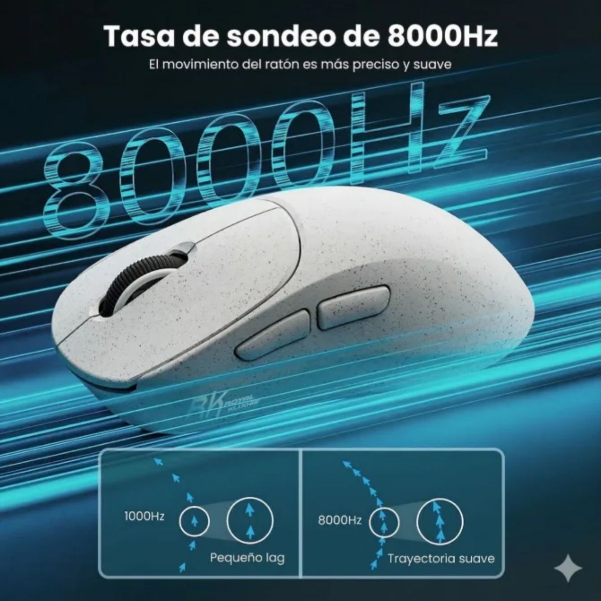 MOUSE ROYAL KLUDGE MG5 WIRELESS SAVE THE OCEANS - 6