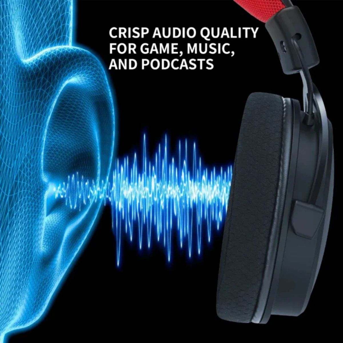 AUDÍFONO REDRAGON CRAGBLADE H541 WIRED MULTIPLATAFORMA - NEGRO - 3