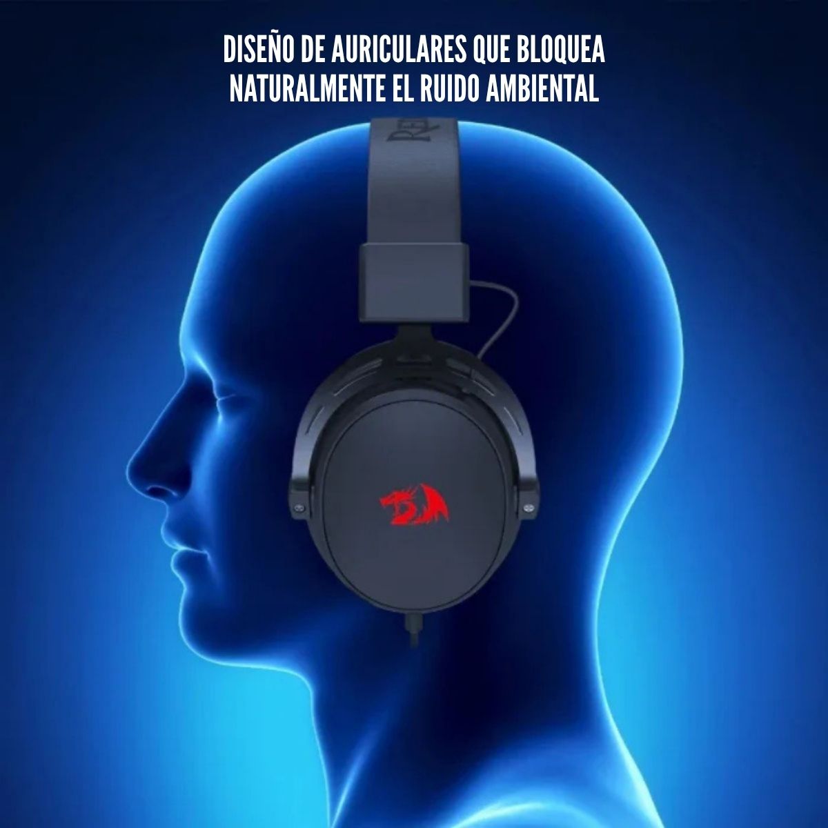 AUDÍFONO REDRAGON CRAGBLADE H541 WIRED MULTIPLATAFORMA - NEGRO - 4