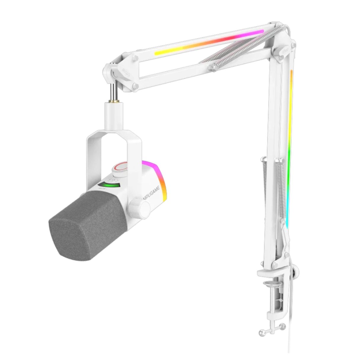 MICRÓFONO FIFINE AMPLIGAME AM8PROT XLR/USB (INCLUYE BRAZO) - BLANCO - 1