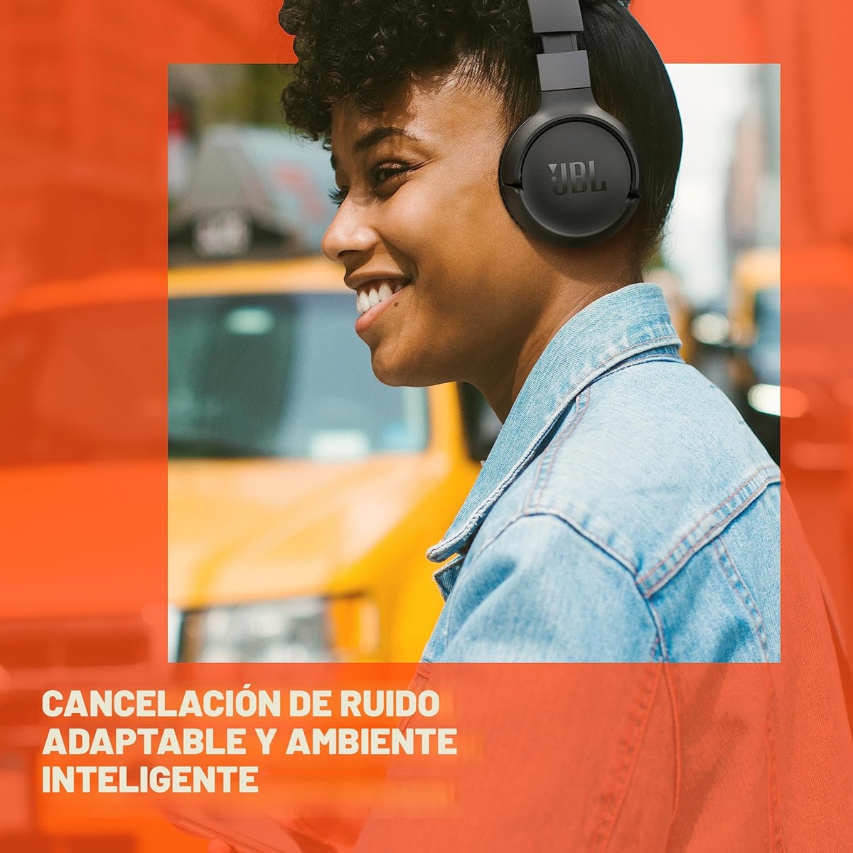 AUDÍFONO JBL TUNE 670NC BLUETOOTH ANC PURE BASS - NEGRO - 2