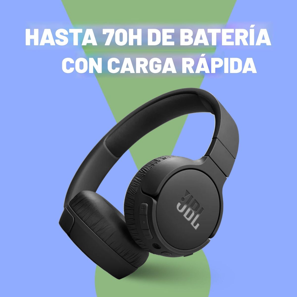 AUDÍFONO JBL TUNE 670NC BLUETOOTH ANC PURE BASS - NEGRO - 3