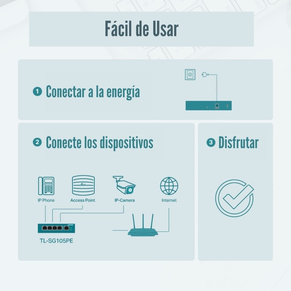 SWITCH TP-LINK TL-SG105PE DE 5 PUERTOS GIGABIT (4 PUERTOS POE+) - 4