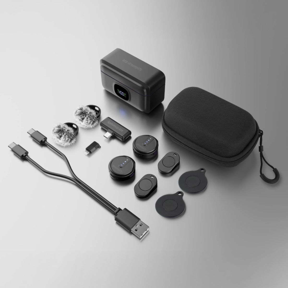 MICRÓFONO LAVALIER STREAMPLIFY MIC GO 48 OMNI DIRECCIONAL - NEGRO - 6
