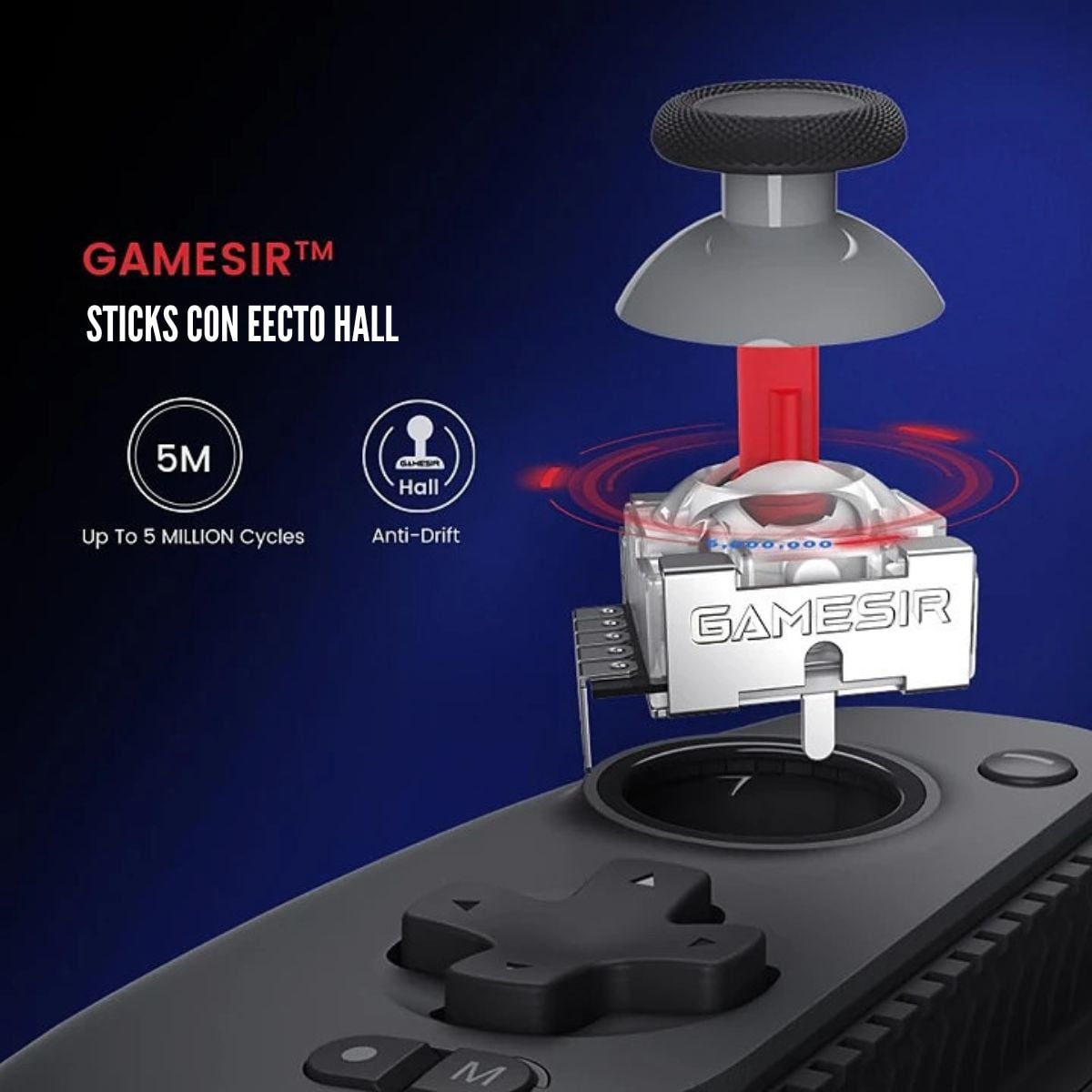 GAMEPAD GAMESIR G8 PLUS GALILEO BLUETOOTH - NEGRO - 3