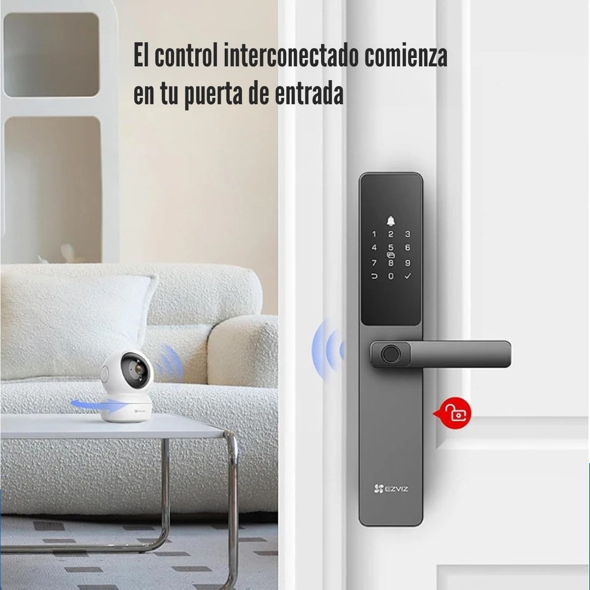 CERRADURA EZVIZ SMART LOCK DL05 CON HUELLA DACTILAR IP65 HOMEPLAY - 4