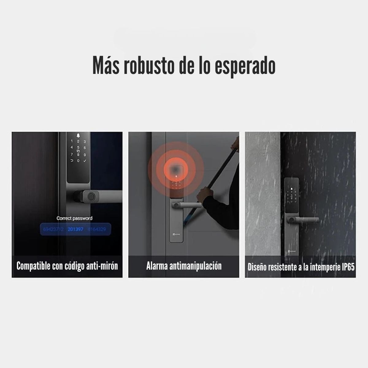 CERRADURA EZVIZ SMART LOCK DL05 CON HUELLA DACTILAR IP65 HOMEPLAY - 5