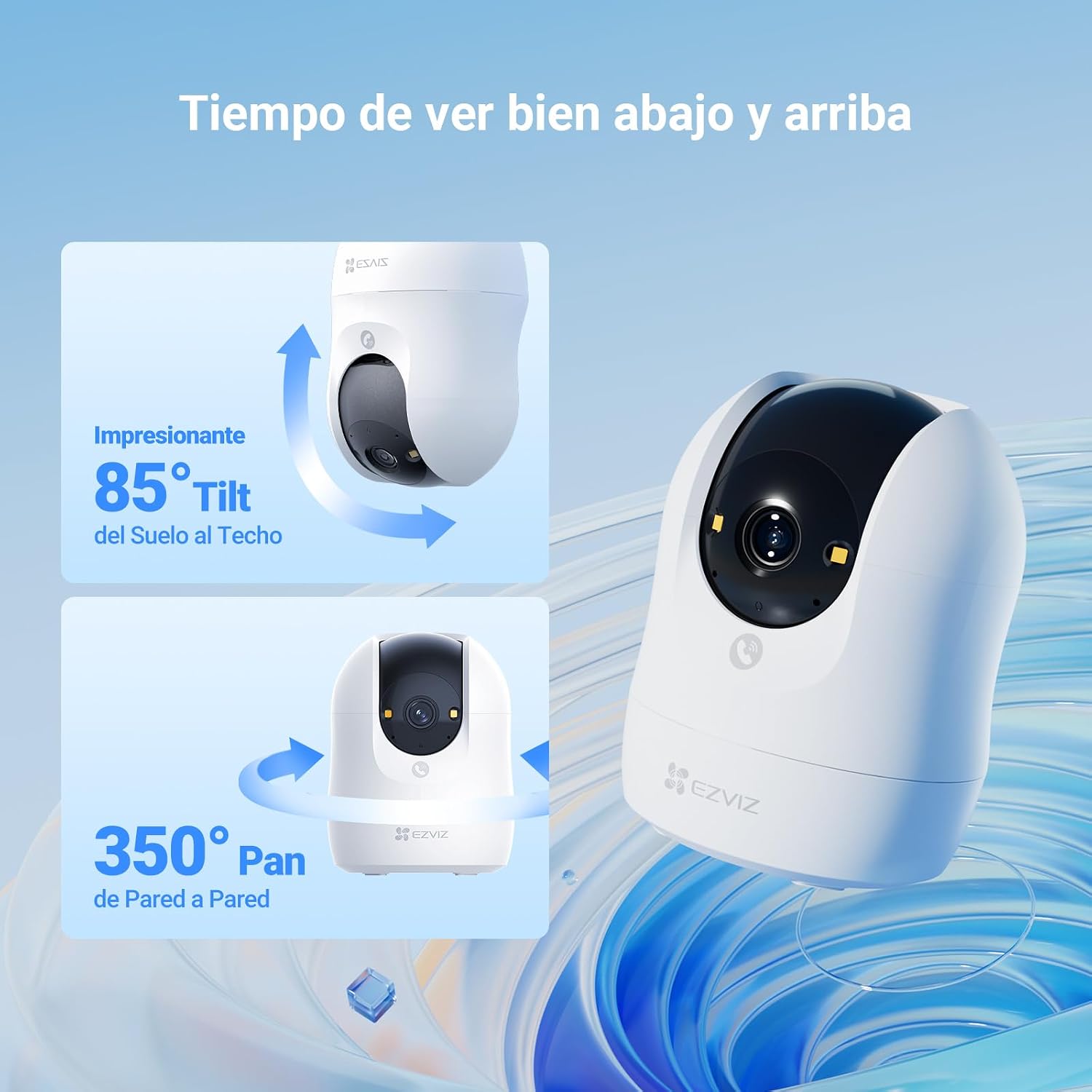 CÁMARA WIFI EZVIZ H6C G1 3K 5MP HOMEPLAY OS - BLANCO - 5